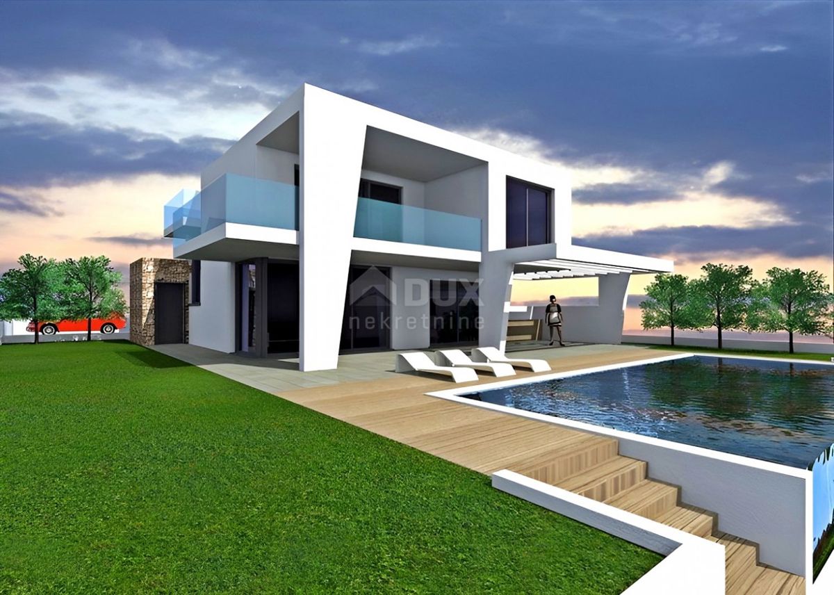 ISTRIA, NOVIGRAD - Terreno con progetto vicino al mare