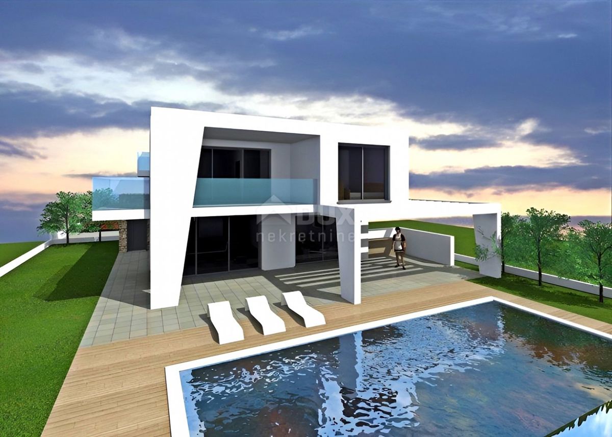 ISTRIA, NOVIGRAD - Terreno con progetto vicino al mare