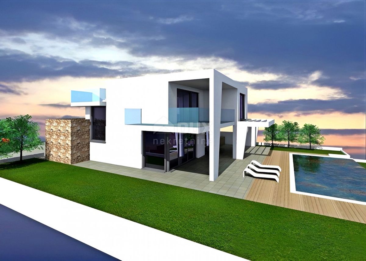 ISTRIA, NOVIGRAD - Terreno con progetto vicino al mare
