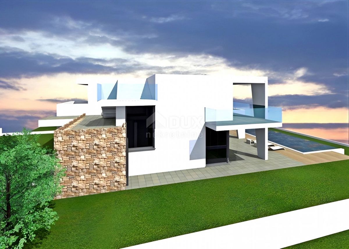 ISTRIA, NOVIGRAD - Terreno con progetto vicino al mare