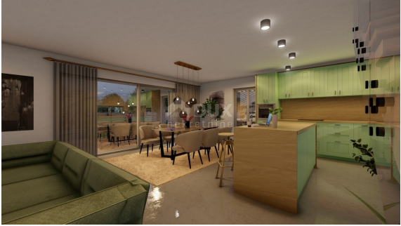 ISOLA DI KRK, MALINSKA - casa bifamiliare con piscina in costruzione