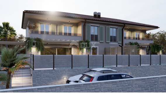 ISOLA DI KRK, MALINSKA - casa bifamiliare con piscina in costruzione