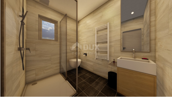 ISOLA DI KRK, MALINSKA - casa bifamiliare con piscina in costruzione