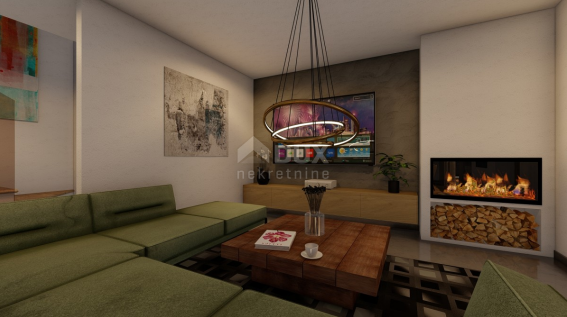 ISOLA DI KRK, MALINSKA - casa bifamiliare con piscina in costruzione