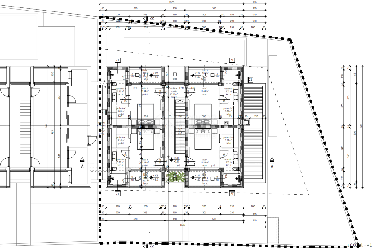  ZADAR, ZATON - Villa bifamiliare di lusso con piscina riscaldata, sauna e palestra! Nuova costruzione! B1