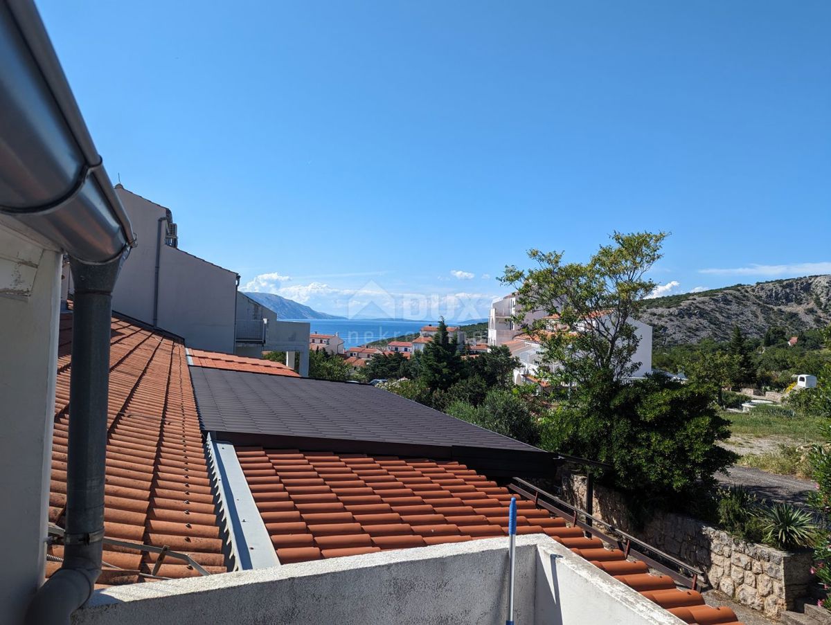 SENJ, STINICA, appartamento con garage al primo piano, balcone, vista mare 