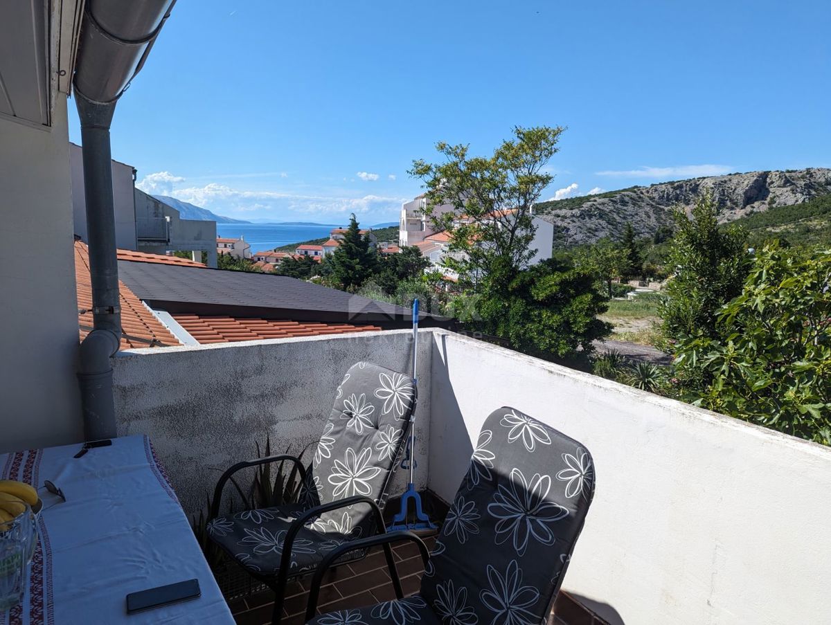 SENJ, STINICA, appartamento con garage al primo piano, balcone, vista mare 