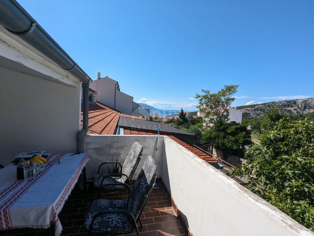 SENJ, STINICA, appartamento con garage al primo piano, balcone, vista mare 