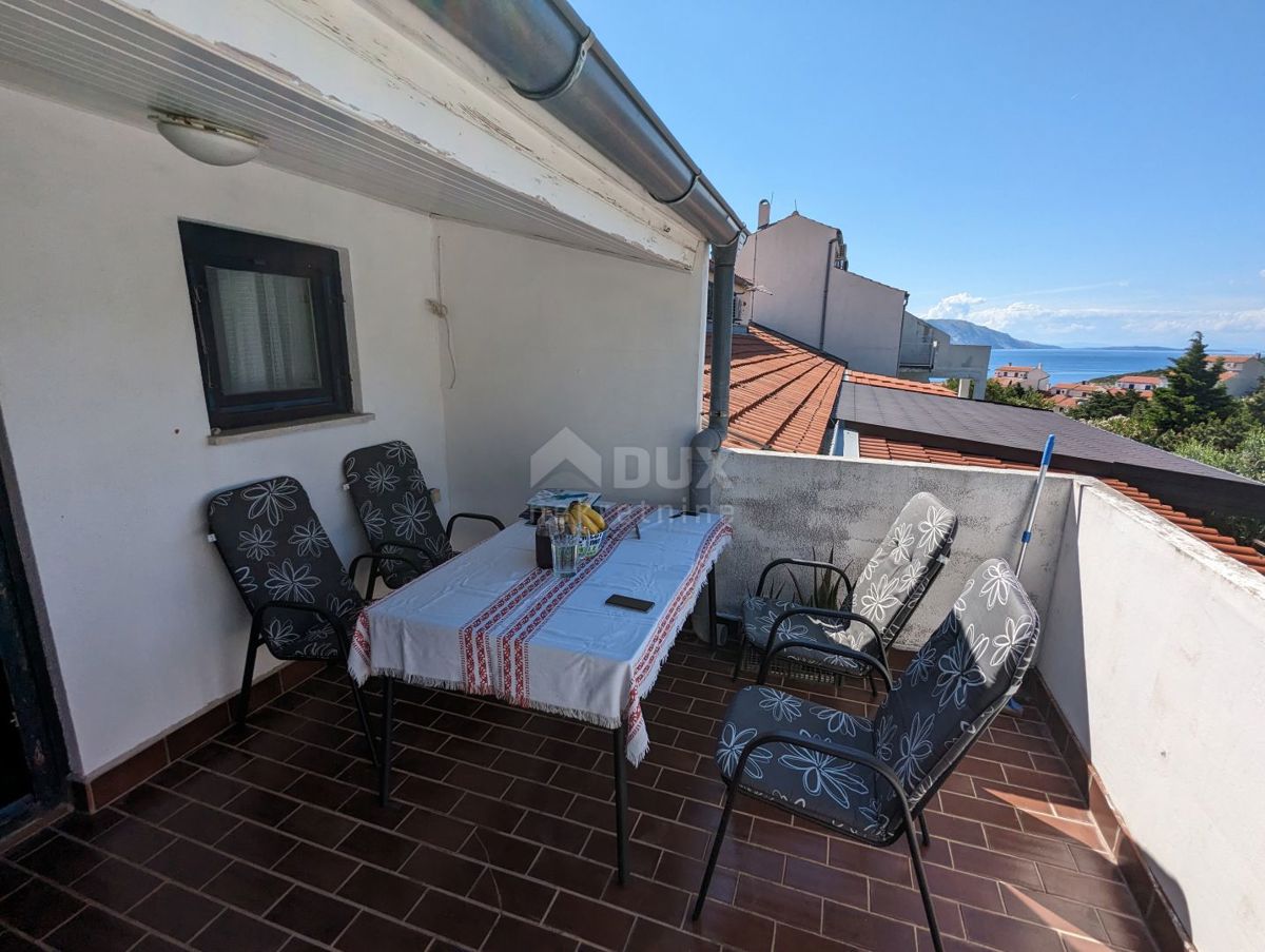 SENJ, STINICA, appartamento con garage al primo piano, balcone, vista mare 