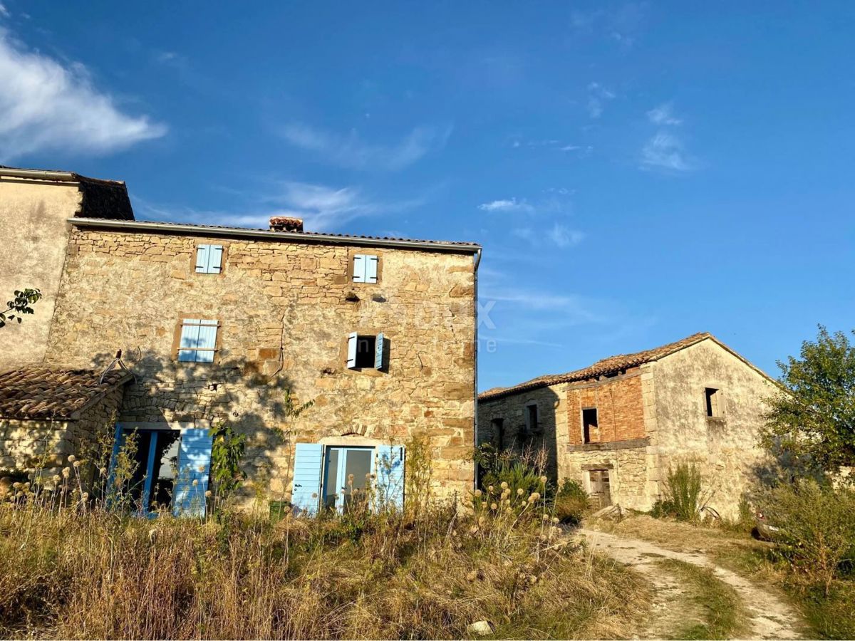 ISTRIA, DRAGUĆ - due case + 3.265 m2 di terreno edificabile con 6 case progettate! OPPORTUNITÀ!