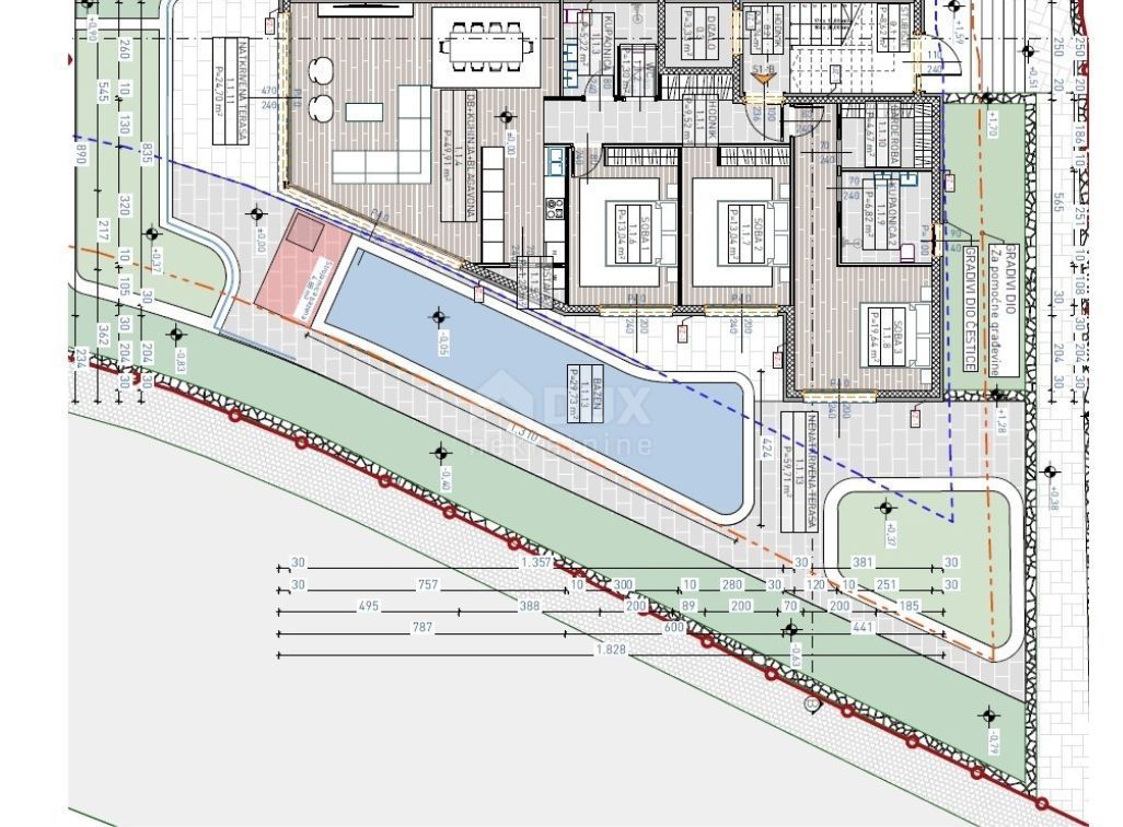 OPATIJA, LOVRAN - appartamento in un lussuoso edificio nuovo, 300 m dal mare, piscina, garage 