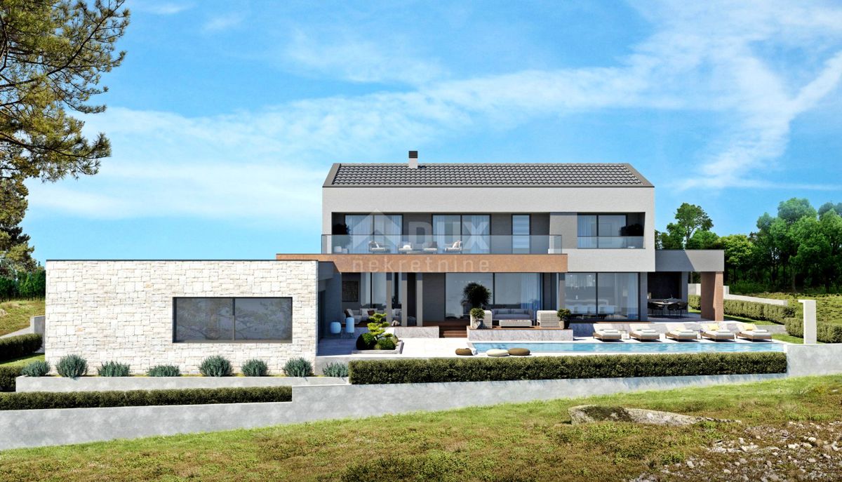 ISTRIA, LABIN - Terreno con permesso e progetto interessante