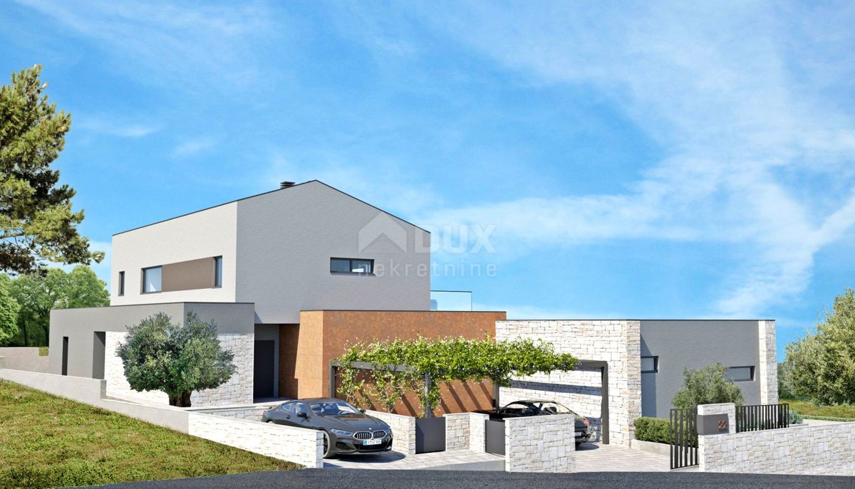 ISTRIA, LABIN - Terreno con permesso e progetto interessante