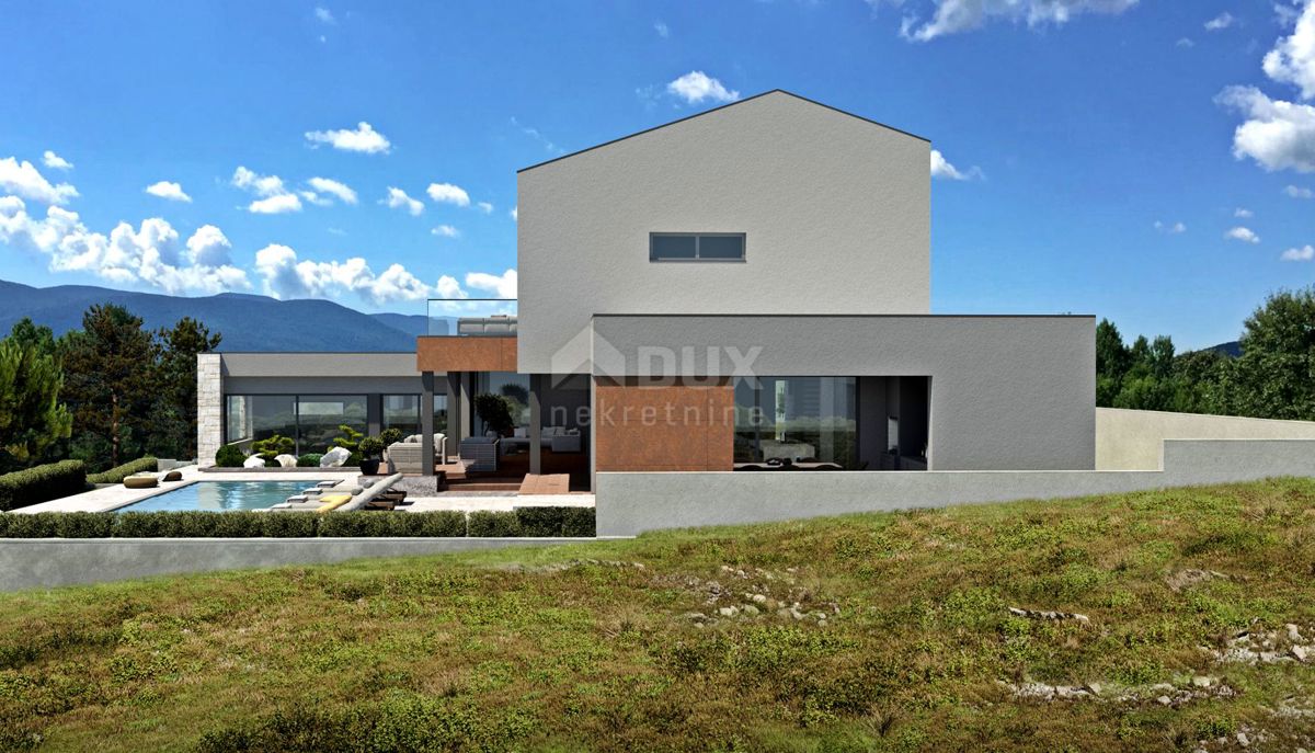 ISTRIA, LABIN - Terreno con permesso e progetto interessante