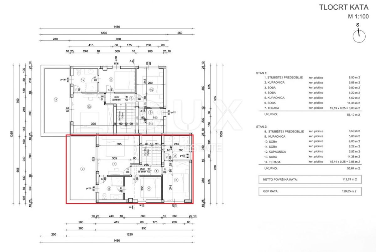 ISOLA DI KRK, MALINSKA - Moderno duplex con piscina privata