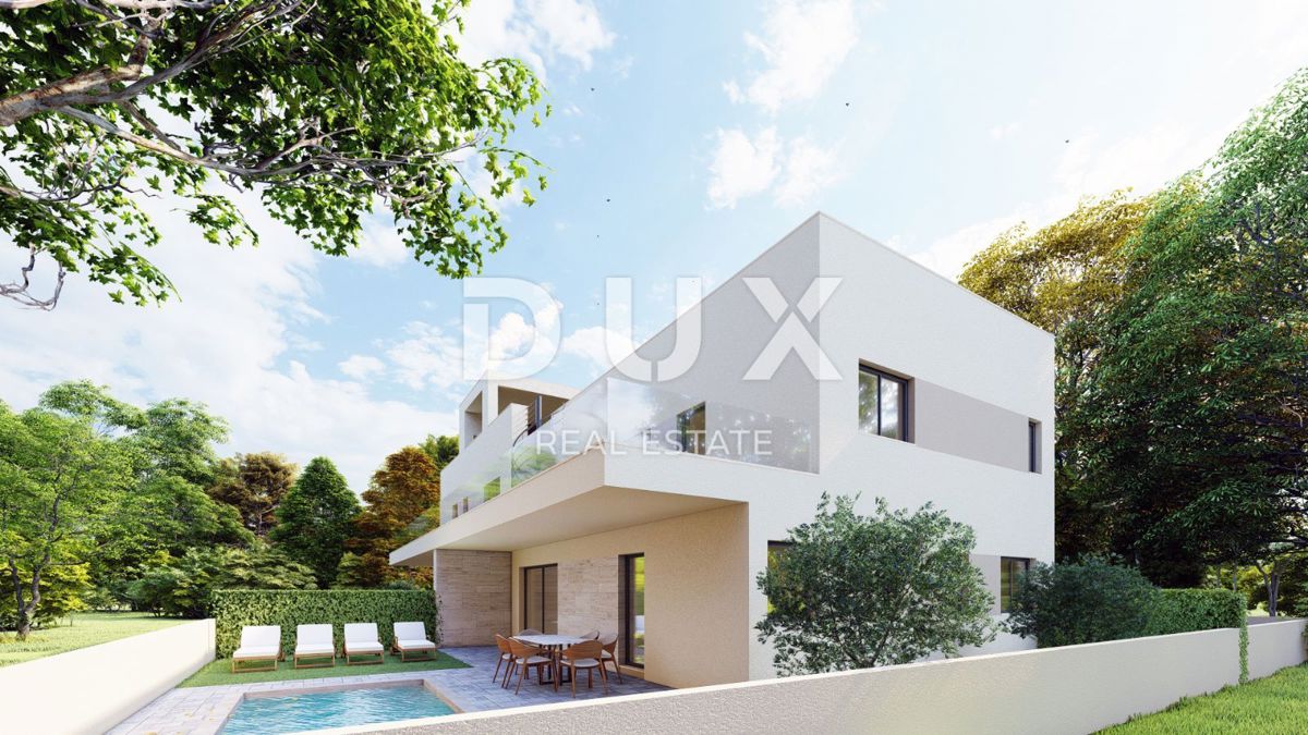ZADAR, VRSI - Esclusivo appartamento al piano terra con piscina e giardino! S2