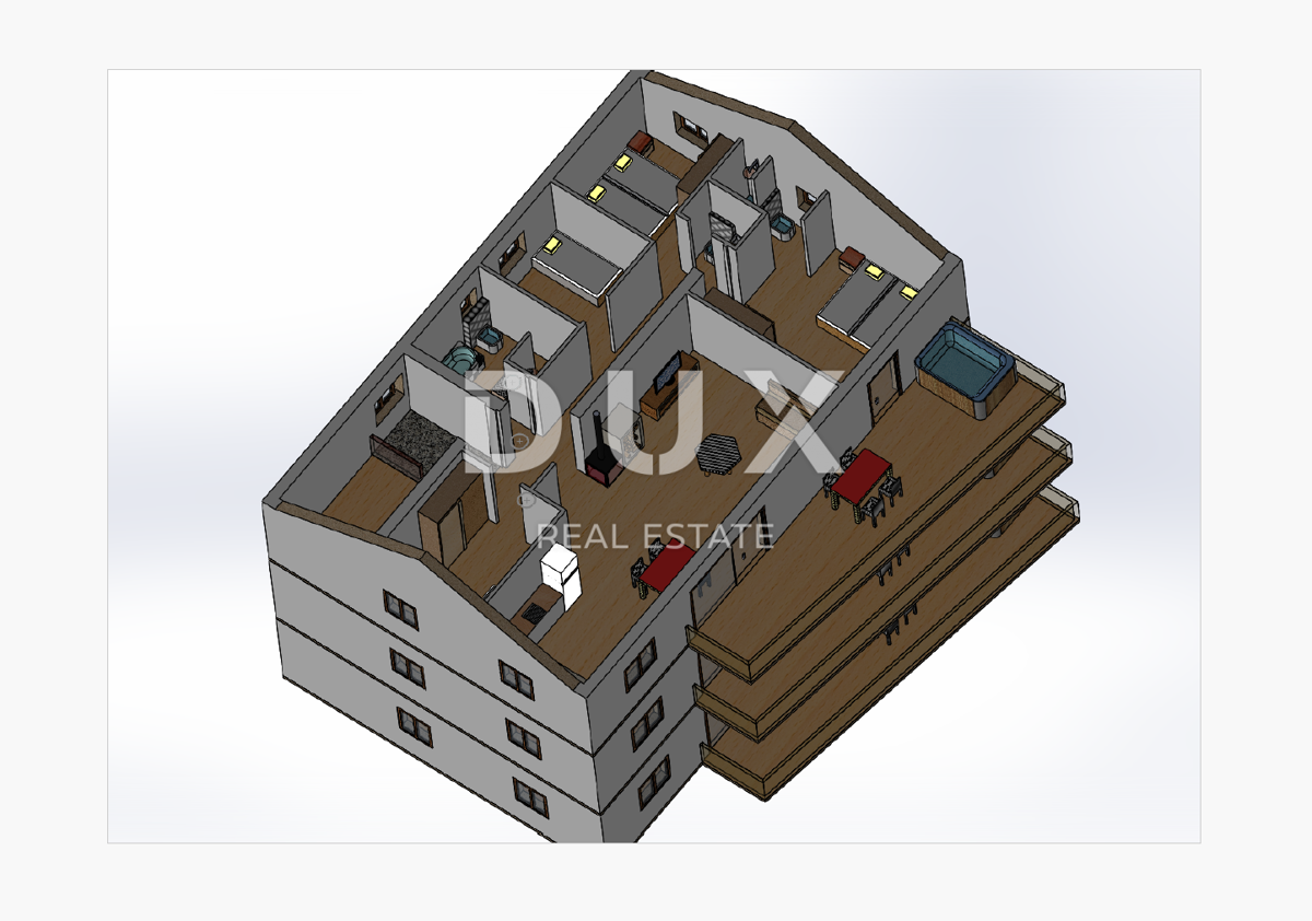 KASTAV, CENTRO - terreno edificabile 805m2 CON PERMESSO DI COSTRUZIONE!!! con vista mare per edilizia residenziale - appartamenti/appartamenti/villa familiare o villa in affitto - vacanza con piscina