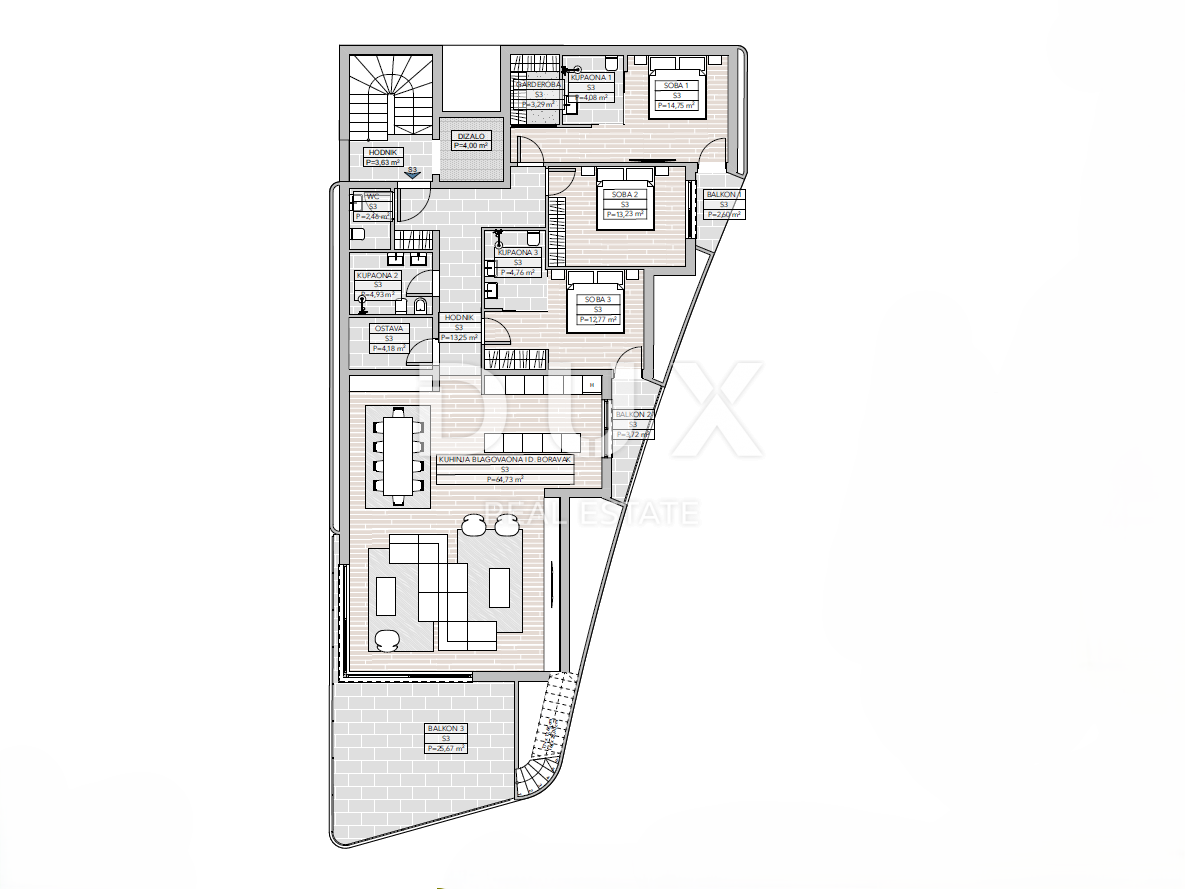 OPATIJA, CENTRO - terreno con progetto per 3 appartamenti di lusso con piscina, vista panoramica sul mare