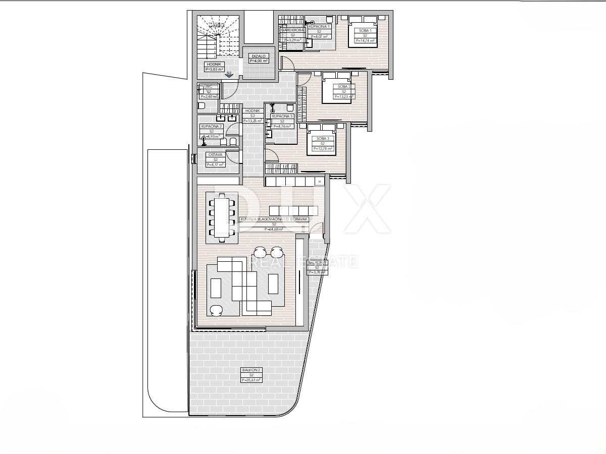 OPATIJA, CENTRO - terreno con progetto per 3 appartamenti di lusso con piscina, vista panoramica sul mare