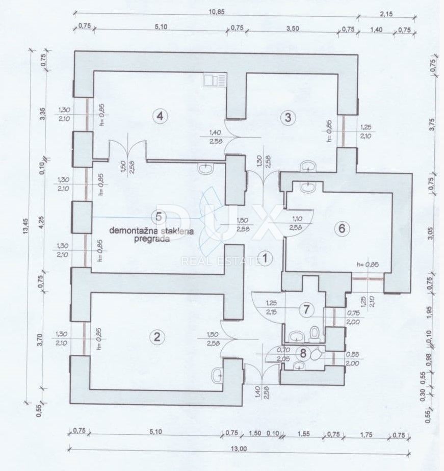 Appartamento Centar, Rijeka, 103m2