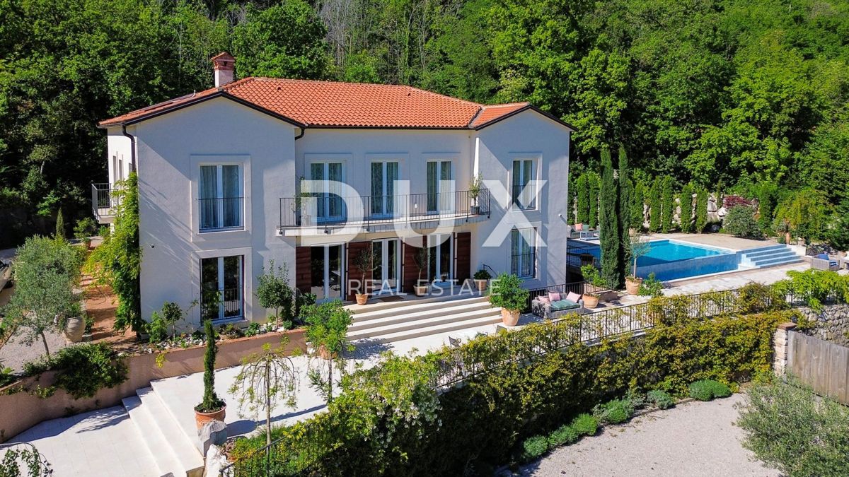 OPATIJA, BRSEČ - villa di lusso 430m2 con piscina e vista mare + giardino paesaggistico 2700m2