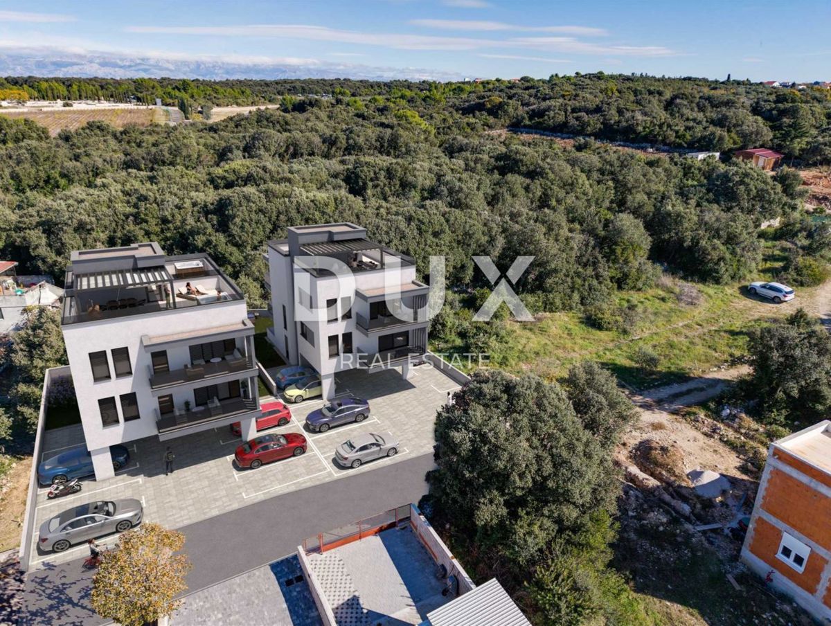 ZADAR, PETRČANE - Moderno appartamento con giardino in costruzione Z2 S1