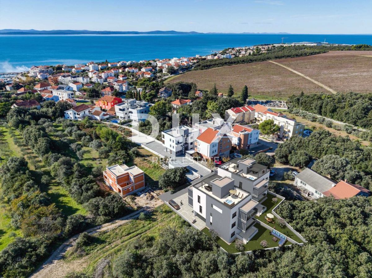 ZADAR, PETRČANE - Moderno appartamento con giardino in costruzione Z2 S1