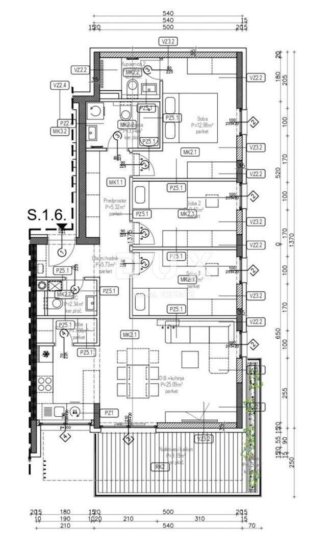 ZAGABRIA, JORDANOVAC - Lussuoso nuovo edificio S.6. 93,78 mq