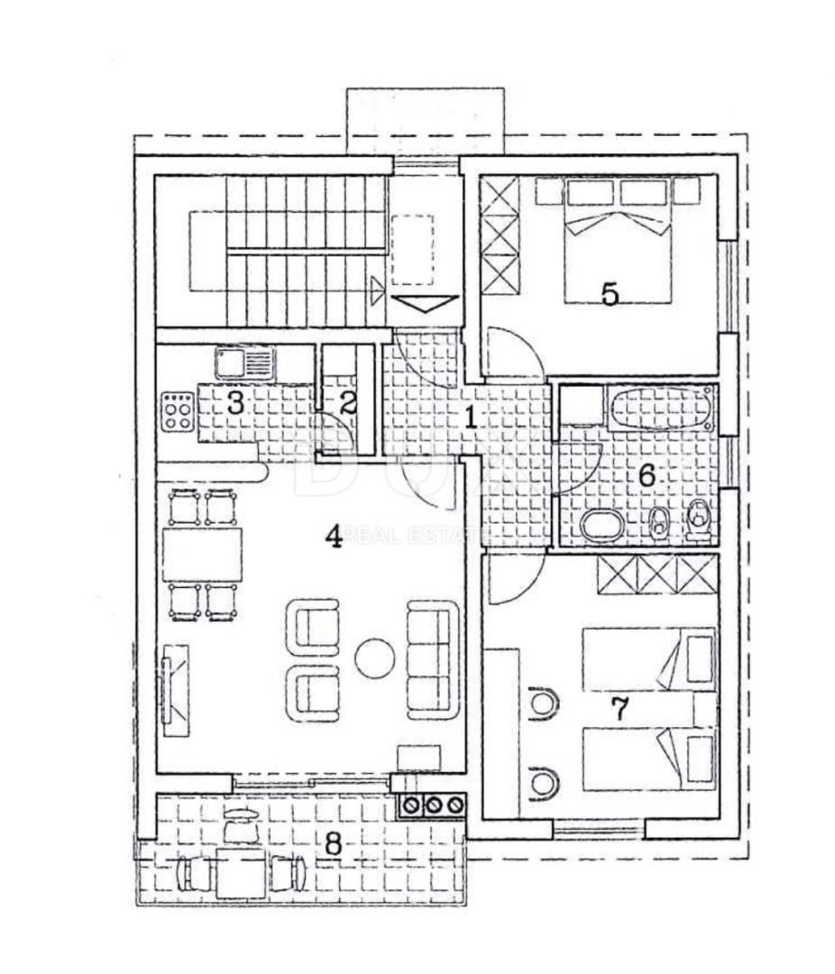 Appartamento Jurdani, Matulji, 55m2