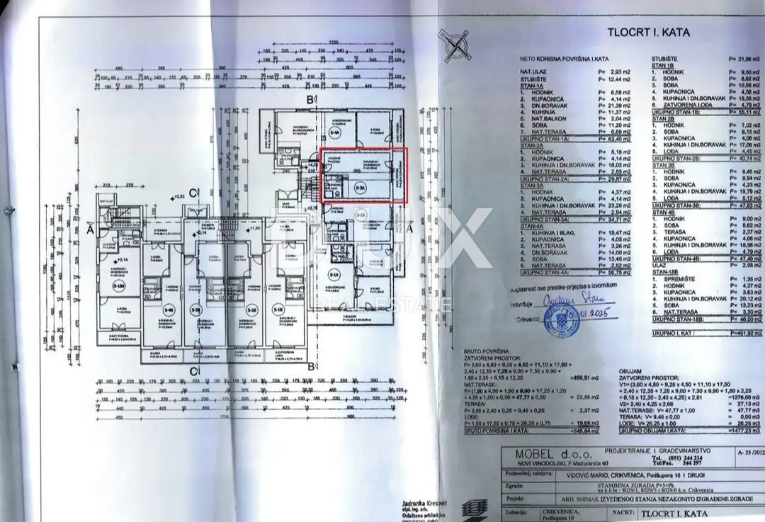 CRIKVENICA - monolocale di 37 m2 con vista mare