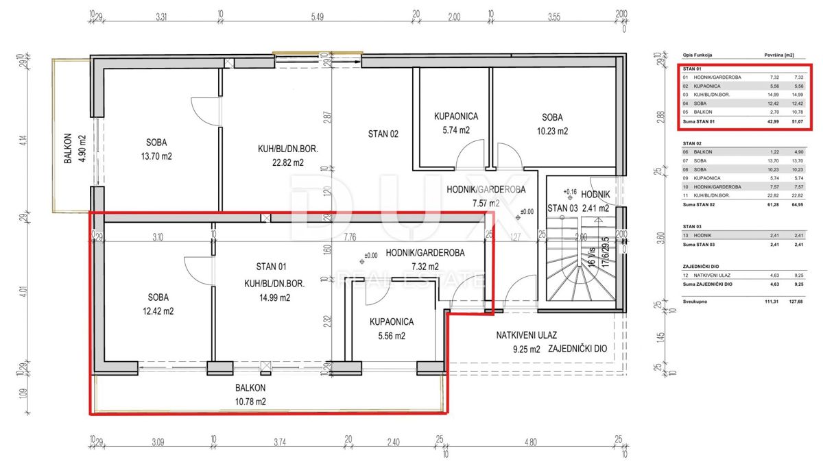 ISOLA DI RAB, BANJOL - Appartamento 1 camera da letto + soggiorno in un moderno edificio di nuova costruzione