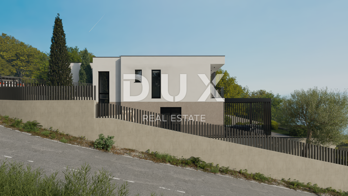 OPATIJA, POLJANE - Progetto di villa con vista sul mare