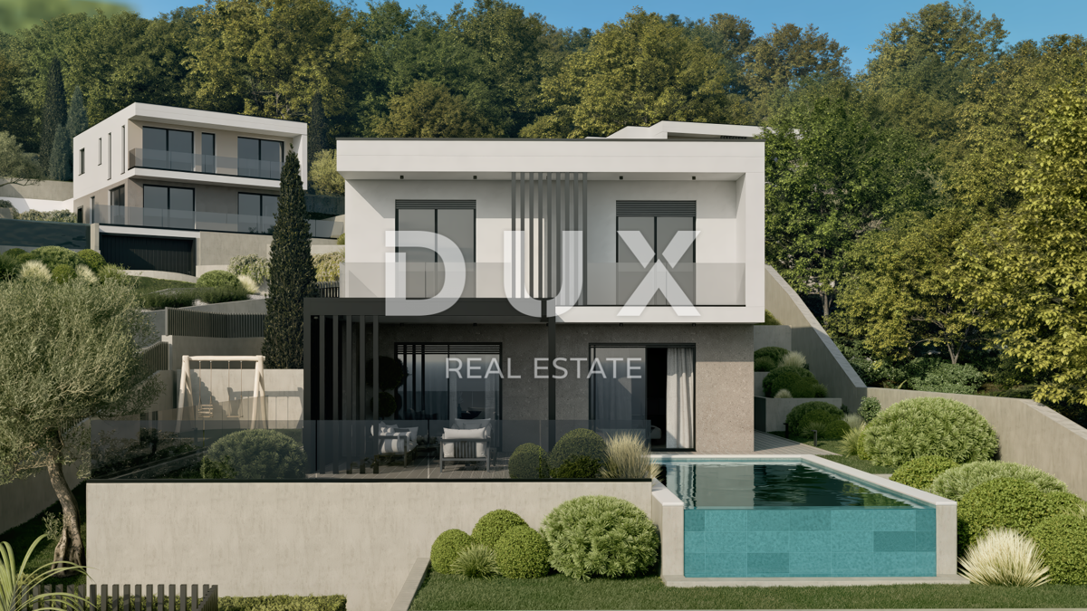 OPATIJA, POLJANE - Progetto di villa con vista sul mare