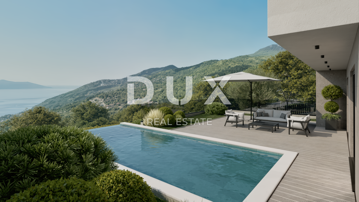 OPATIJA, POLJANE - Progetto di villa con vista sul mare