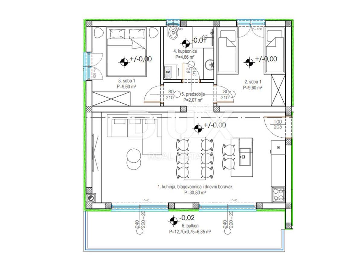 ISTRIA, UMAGO - Appartamento familiare con ampio giardino in un nuovo edificio vicino al mare