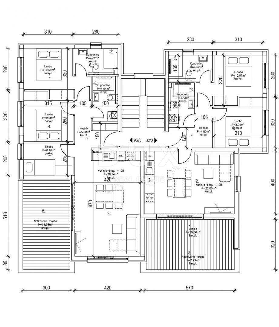 ISOLA DI PAG, NOVALJA - eccezionale appartamento con 2 camere da letto + soggiorno in una posizione privilegiata