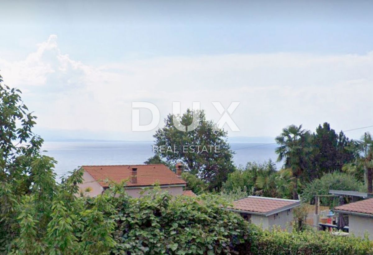 OPATIJA, IKA - appartamento 80m2, soggiorno + 2 camere da letto, piano terra, con vista mare e grande terrazza + giardino ca. 125m2
