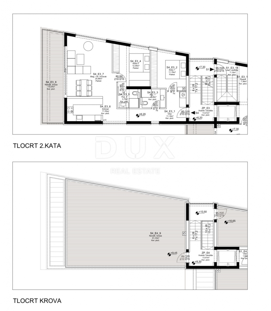 PETRČANE - Attico di lusso 105m² - Vista mare!!