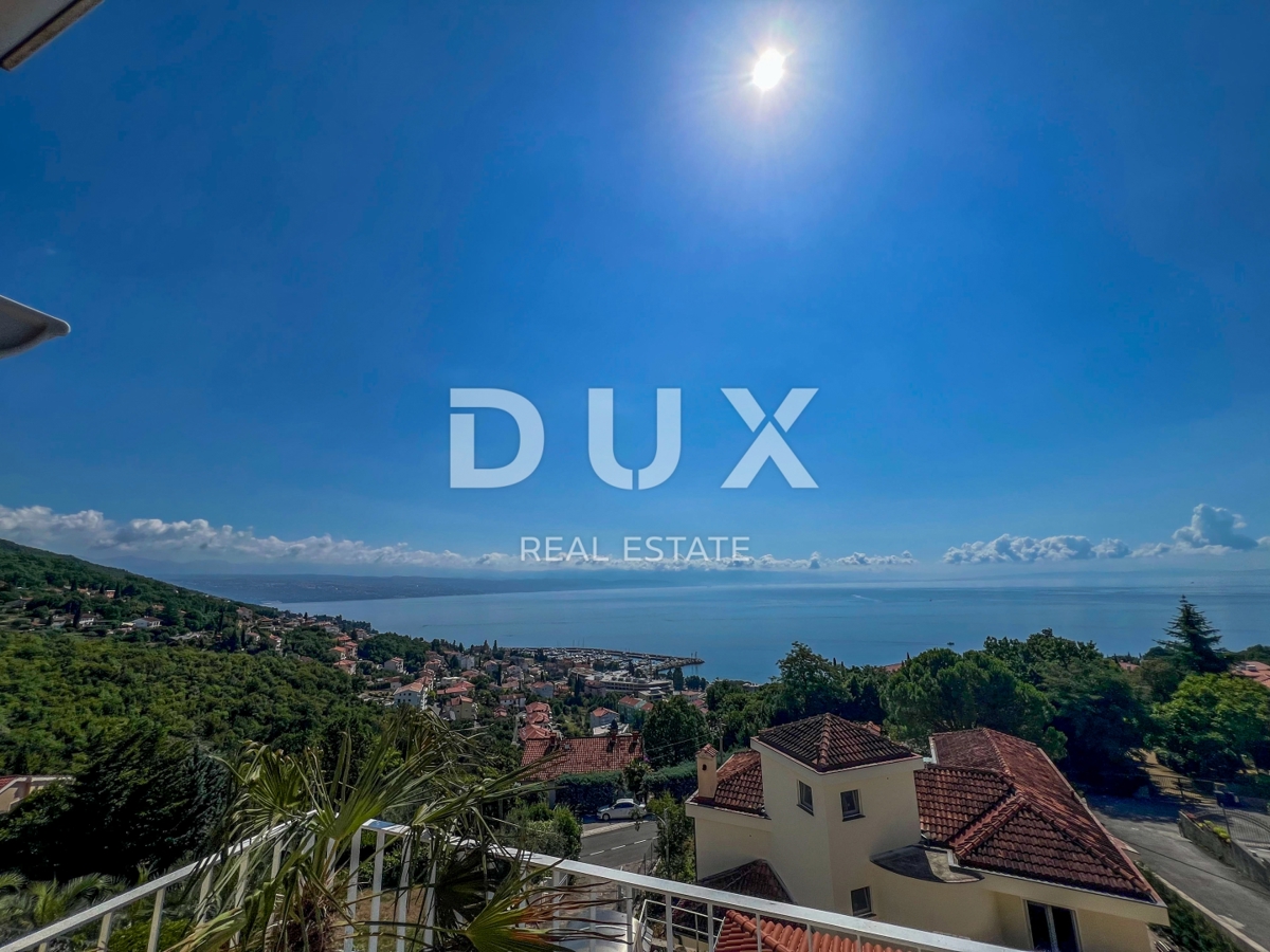 OPATIJA, IČIĆI - meraviglioso appartamento di 107 m2 in una casa con due terrazze e vista panoramica sul mare