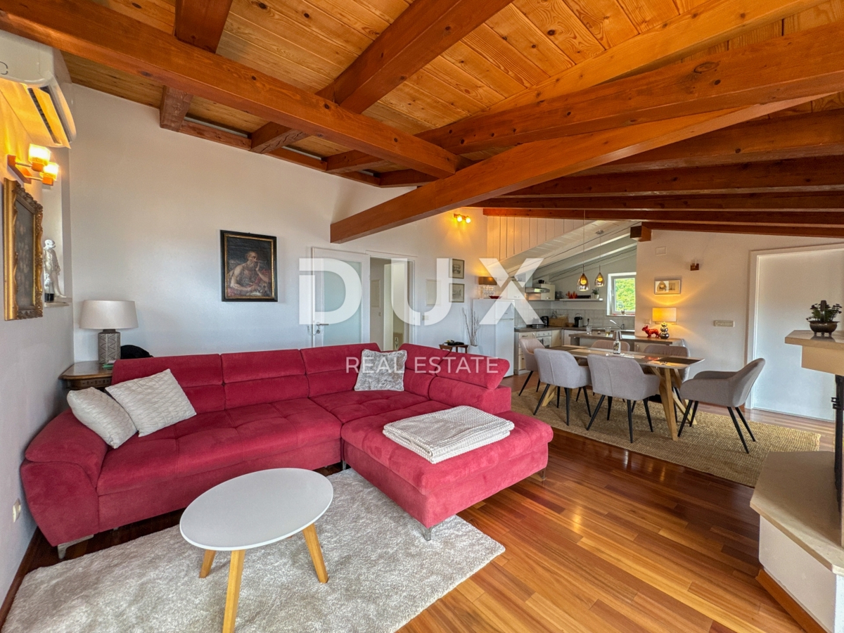 OPATIJA, IČIĆI - meraviglioso appartamento di 107 m2 in una casa con due terrazze e vista panoramica sul mare
