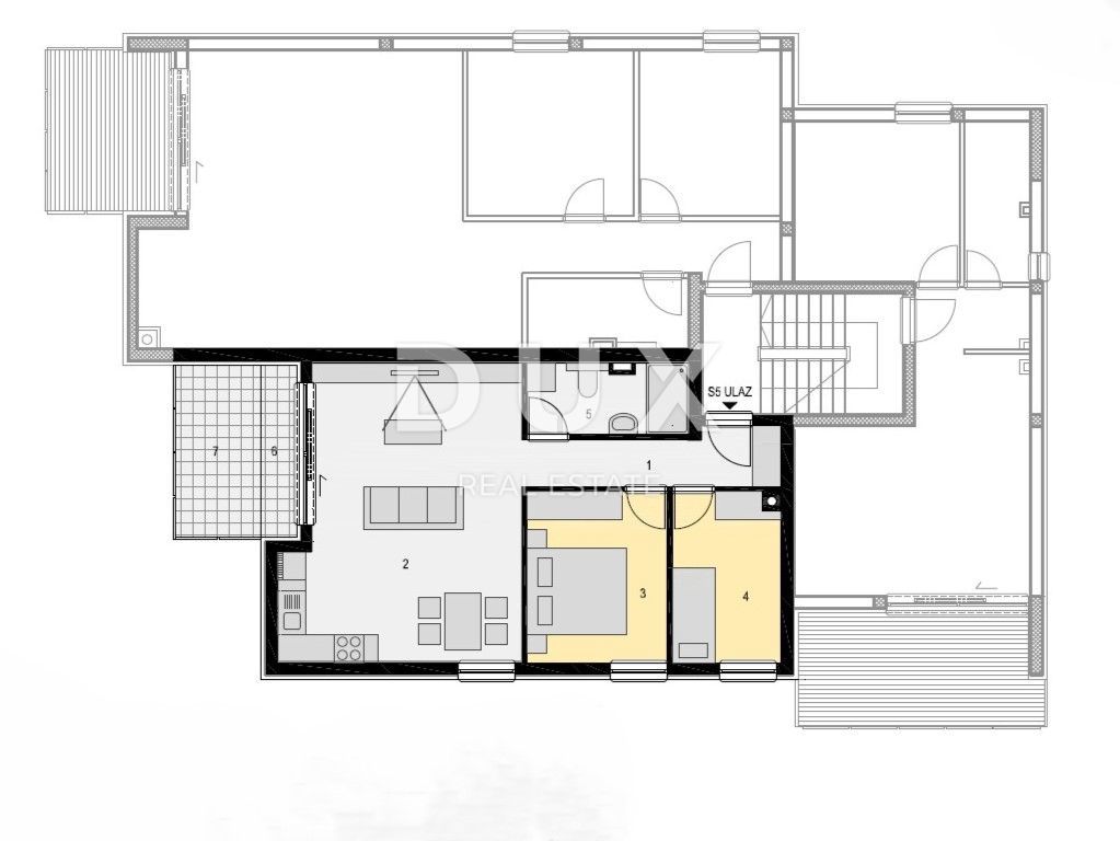 Appartamento Mandre, Kolan, 82m2