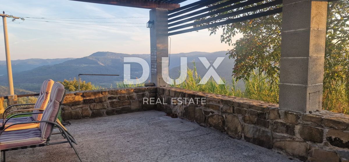 ISTRIA, MOTOVUN - Grande tenuta di 170.000 m2, la vista più bella dell'Istria - Lago Butoniga, Učka, Ćićarija, Montona e la foresta del tartufo di Montona!