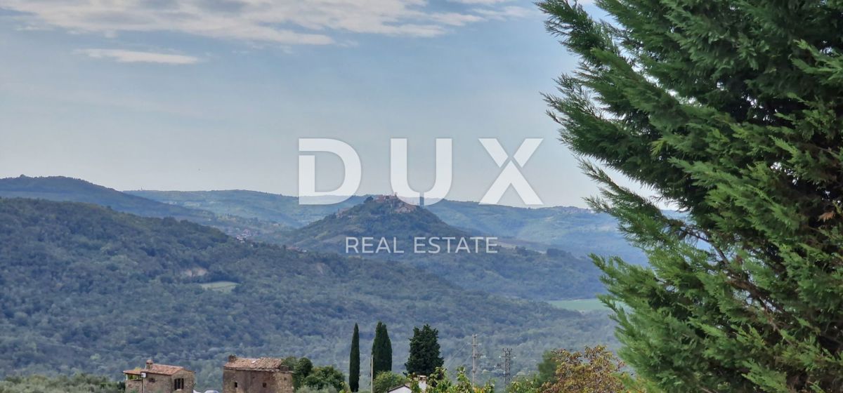 ISTRIA, MOTOVUN - Grande tenuta di 170.000 m2, la vista più bella dell'Istria - Lago Butoniga, Učka, Ćićarija, Montona e la foresta del tartufo di Montona!