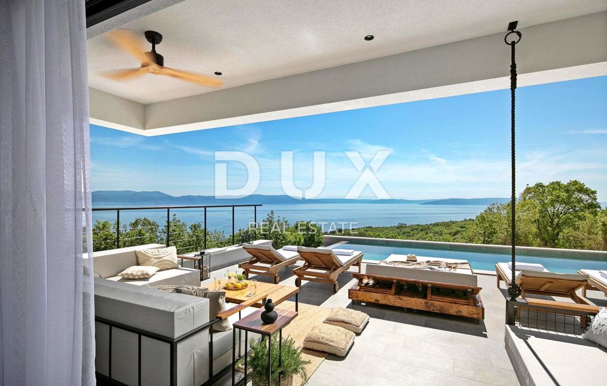ISTRIA, RABAC - Una villa straordinaria con una vista spettacolare sul mare