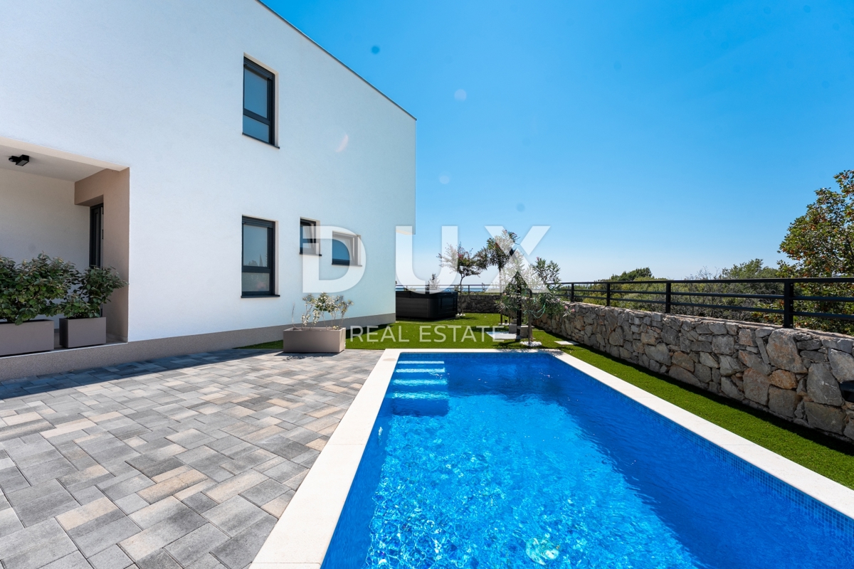 ISOLA DI KRK, dintorni della città di Krk - Villa di lusso con vista panoramica sul mare