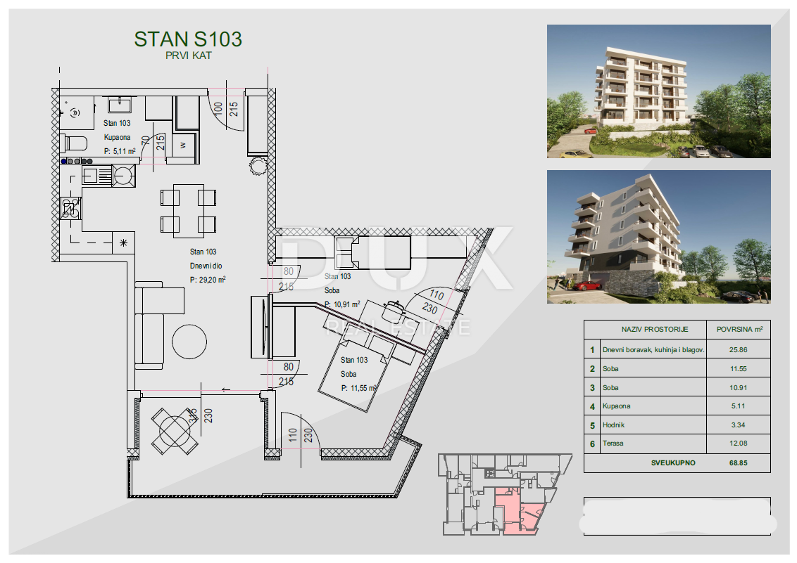Appartamento Zamet, Rijeka, 100m2
