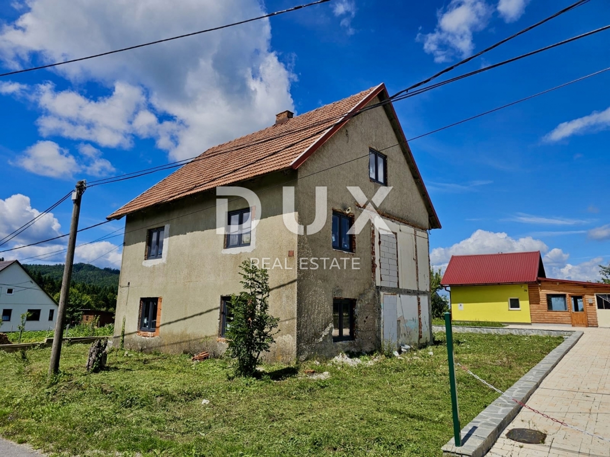 GORSKI KOTAR, KUPJAK - Casa con due unità abitative in fase di ristrutturazione!