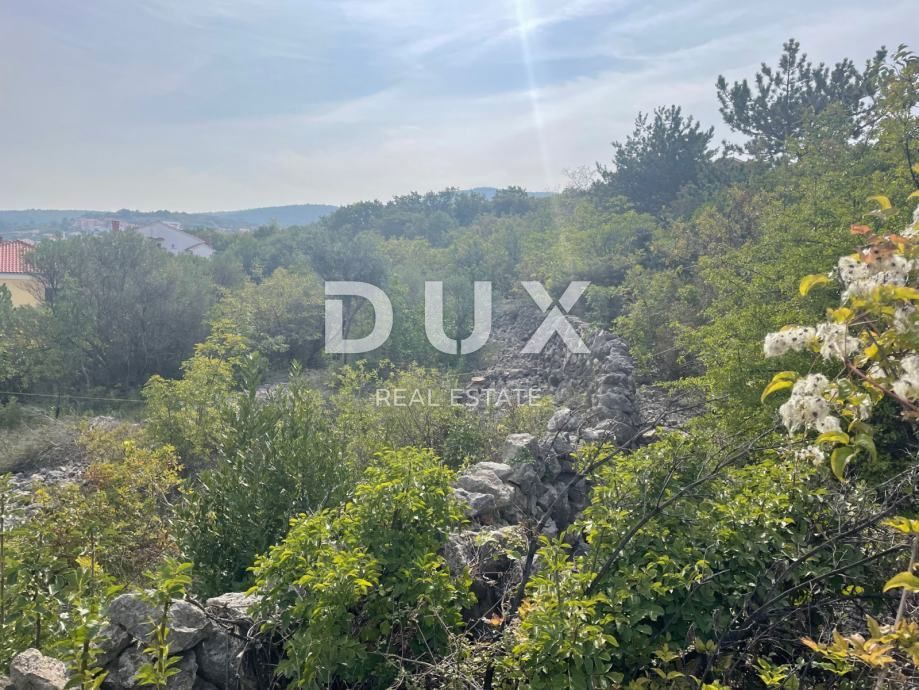 ISOLA DI KRK, VRBNIK - Terreno edificabile perfetto - 200 m dal mare