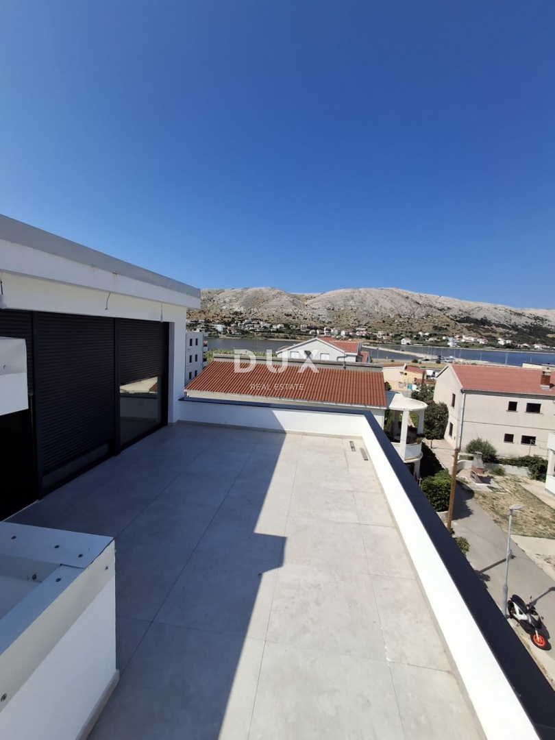 ISOLA DI PAG, PAG - ATTICO esclusivo in NUOVA COSTRUZIONE + terrazza con vista mare! OCCASIONE!