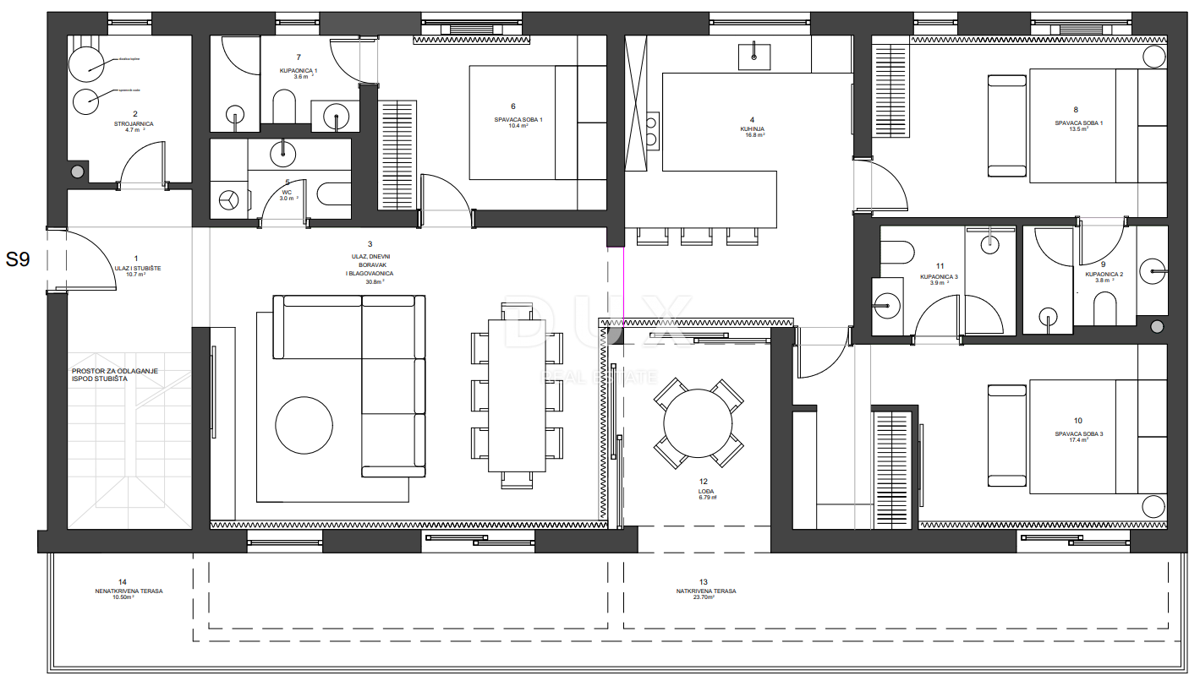 ZADAR, ZATON - Attico di lusso con ascensore a 45 metri dalla spiaggia! A9